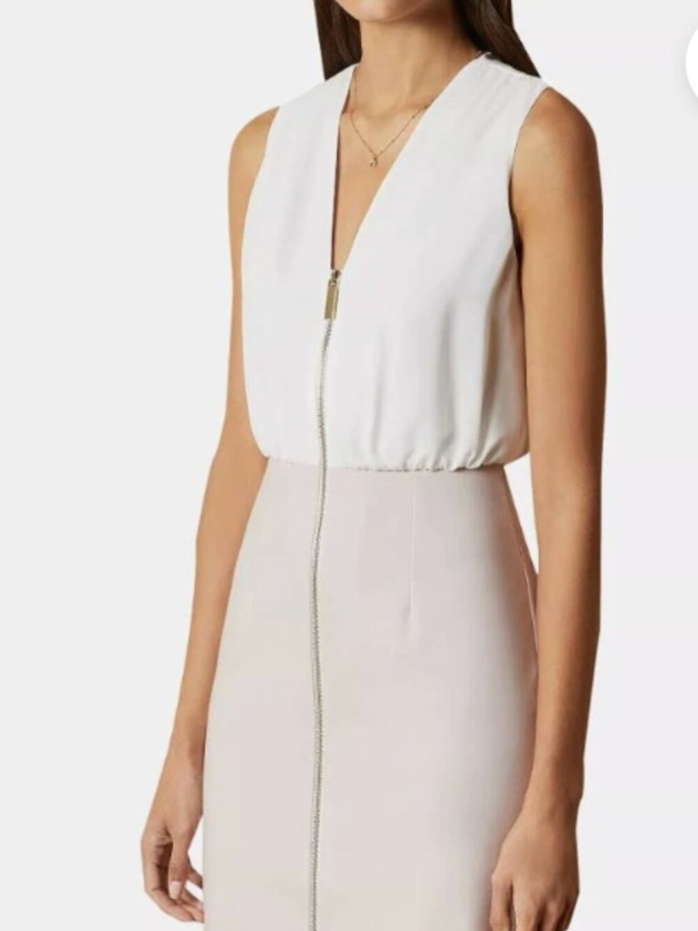 NWT Ted Baker ANNISE Bodycon pencil dress with exposed zip (size 2
